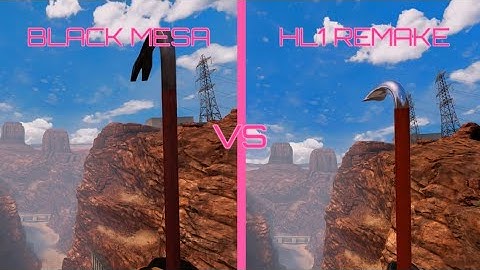 Black Mesa Original vs Half-Life 1 Remake Weapons Comparison