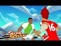 Supa Strikas Arabic | سوبا ستريكاس | كرتون كرة القدم للصغار | حشد ثلاثي