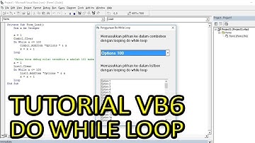 Cara Menggunakan Looping Do While Loop Dengan Visual Basic 6