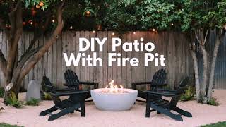 Simple Patio Designs With Fire Pit