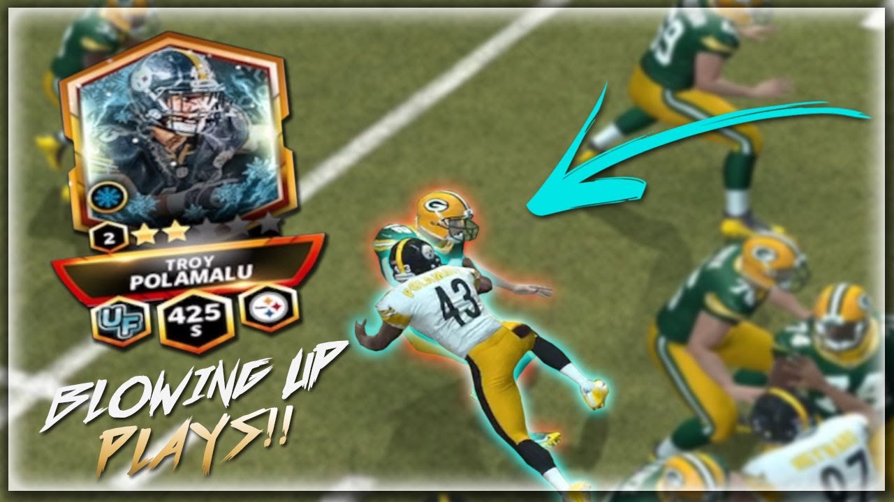 425 OVR ICONIC TROY POLAMALU BLOWING UP PLAYS GAMEPLAY!! MADDEN MOBILE 22 ICONIC GAMEPLAY!!