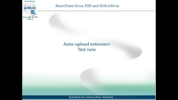 SharePoint Scan, PDF and OCR Add-in. Auto-Upload Extension, test runs