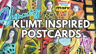 Klimt Inspired Postcards DIY
