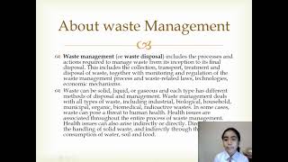 PPT ON WASTE MANAGEMENT | BY PAARUL AIYAPPA | CLASS 6th