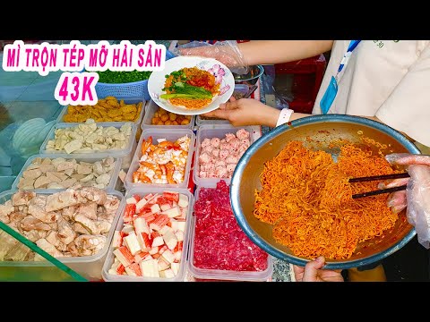 Video MÌ TRỘN TÉP MỠ HẢI SẢN 43K hút khách thời 
