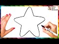 How to draw a star step by step  star drawing easy