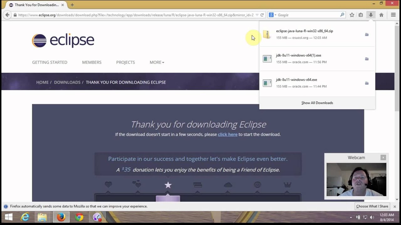 How to Install Java JDK and Eclipse - YouTube