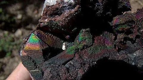 HUGE Iridescent Hematite Cluster / Graves Mtn. , Georgia