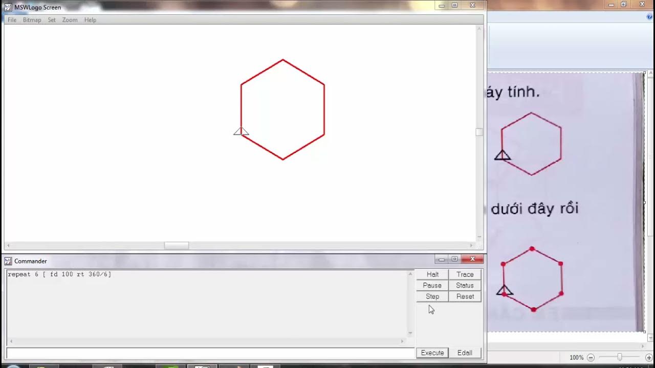 LOGO - Vẽ hình lục giác - YouTube
