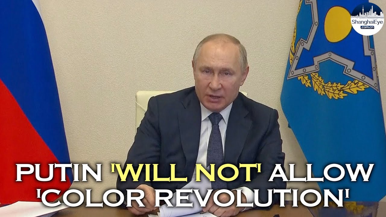 pizarra Cualquier Gallina Putin vows NEVER to allow 'color revolution' at ex-Soviet states, calls  Kazakh unrest 'aggression' - YouTube