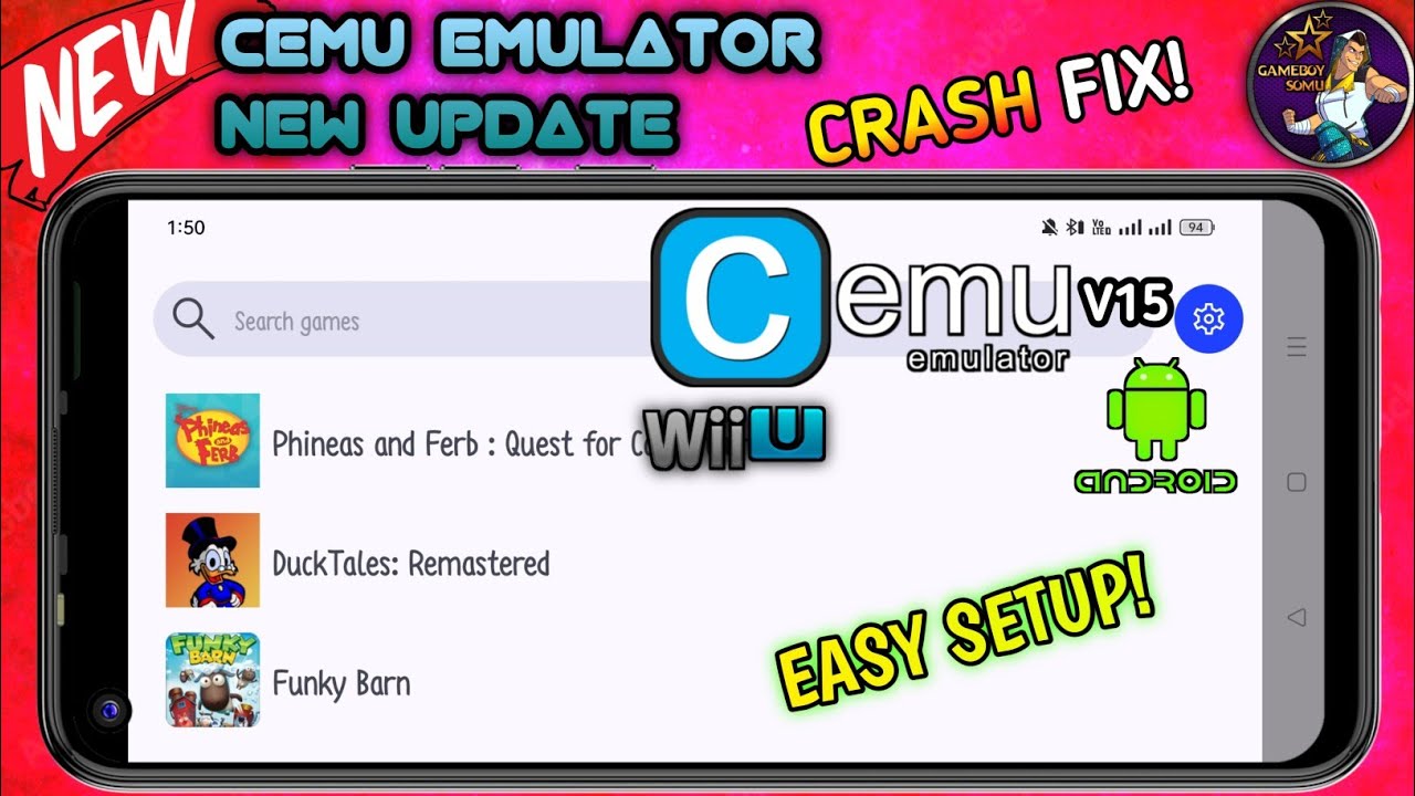 Cemu Emulator V15 🔥New Update For Android | Crash Fix! - Full Setup and ...