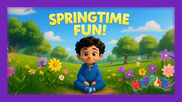 Blue 🌼 Sits Quietly in Springtime – Magical Moments with the Happlets