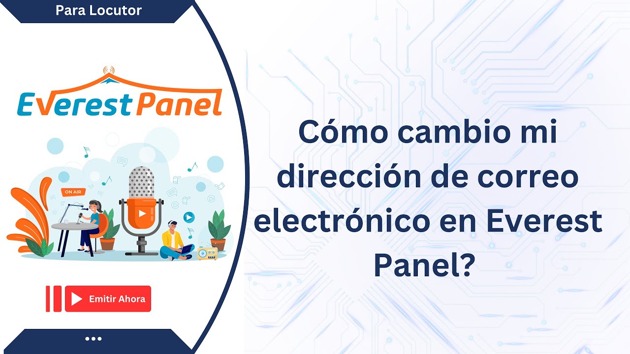 Cómo cambio mi dirección de correo electrónico en Everest Panel? - YouTube