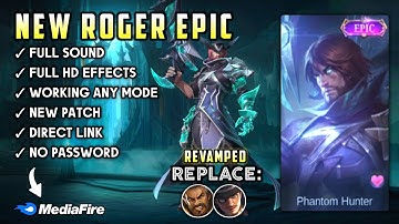 New Script Skin Roger Epic Revamped No Password | Full Voice & Effects | Full Review
