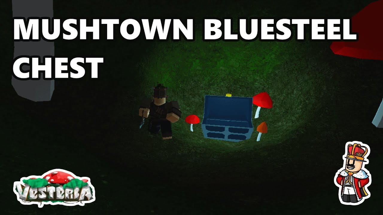 Mushtown Bluesteel Chest 2 Vesteria Youtube - roblox tutorial all chests locations in mushtown vesteria youtube