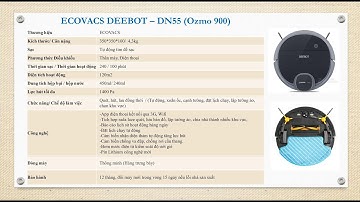 DEEBOT DN55: Hướng dẫn sử dụng