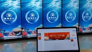 How to use LCD video wall CMS software for ads to remote publish picture or video program?