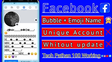 Facebook Bubble+emoji name script | How to Create unique Facebook account |#youtube #video