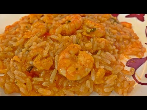 Risoto simples de camarão, aprenda como fazer essa delicia