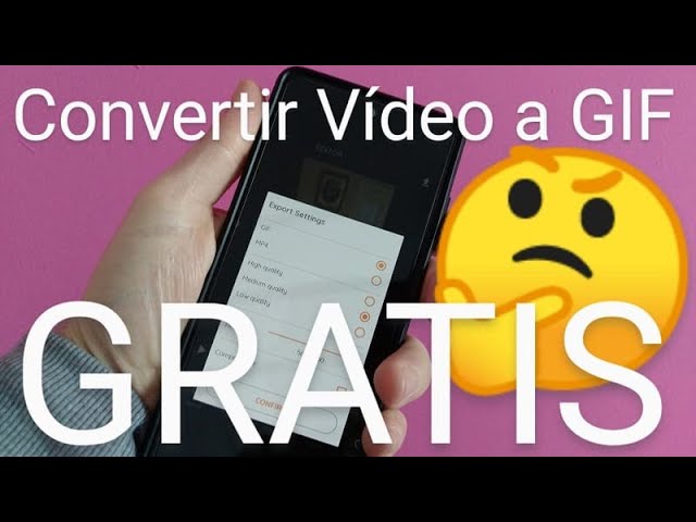 Cómo convertir cualquier vídeo en GIF con el móvil