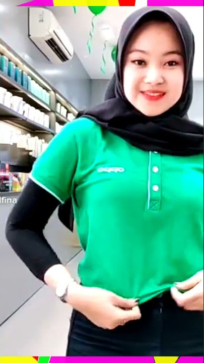 tiktok hijab gunung gede cantik penjaga toko