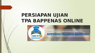 PERSIAPAN TES TPA BAPPENAS ONLINE  #tpa #tpabappenas #persiapanujian screenshot 3