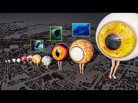 Monster Eye Walking Size Comparison From Tiny Stalker To Giant Eyewalker 