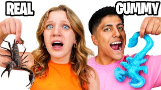 Eating GUMMY vs REAL Food Challenge!