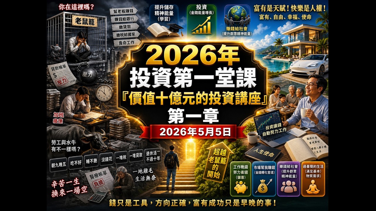 2026年 投資第一堂課『價值十億元的投資講座』第一章 2026年5月5日