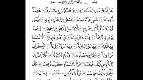 سورة الغاشية - بصوت احمد سعود