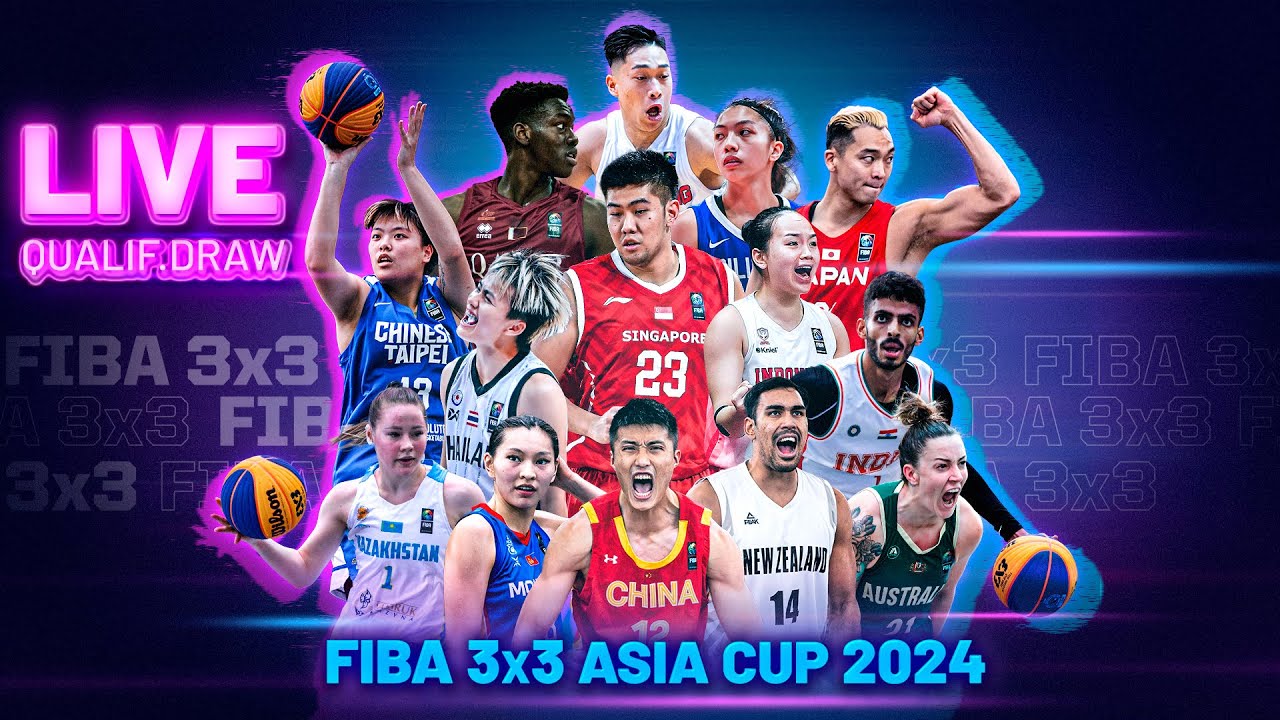 LIVE🔴 FIBA 3x3 Asia Cup 2024 Day 1 Qualifying Draw Session 1
