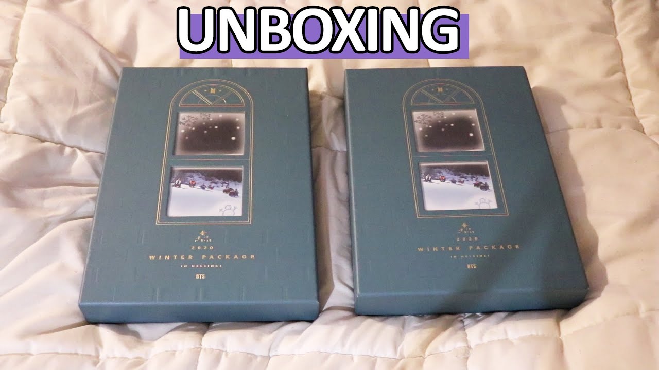UNBOXING BTS 방탄소년단 WINTER PACKAGE 2020 x 2 - YouTube