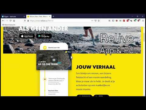 Filmpje van de 'Relive' app