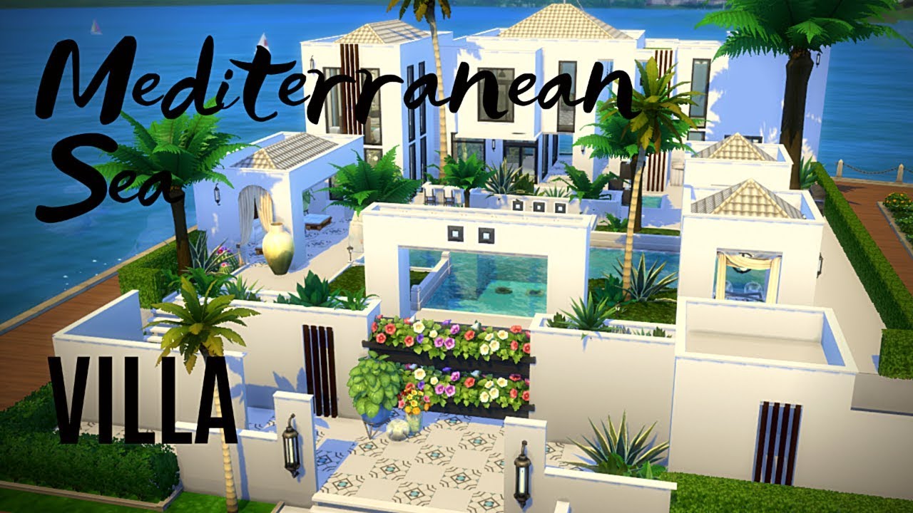 Найти отличия игра вилла у моря. Симс 4 Средиземноморская вилла. Mediterranean House SIMS 4. Вилла в симс 4 на море. SIMS 4 вилла миллиардера.