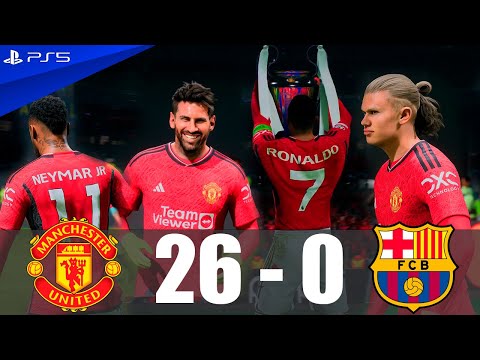 FIFA 24 - MESSI, RONALDO, ALL STARS | Final UCL | Man United 26 - 0 FC Barcelona