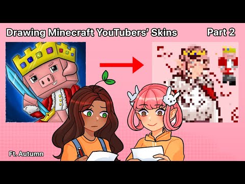 Drawing Minecraft YouTubers for clout lol | Technoblade (ft. Autumn Sun - Drawing Minecraft YouTubers for clout lol | Technoblade (ft. Autumn Sun