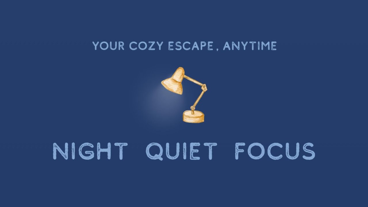 余計な思考を手放して 夜の集中BGM｜静かなピアノ × 静かな夜カフェ｜Night Focus Piano｜Cozy Nook