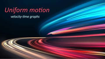 Velocity-time graphs for uniform velocity