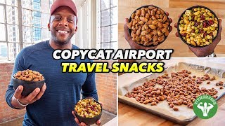 Copycat Airport Travel Snacks - Protein Trail Mix & Wasabi Almonds