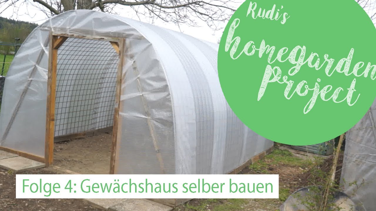 Gewächshaus selber bauen Folge 4 Ein Gewächshaus für unter 300 € Do