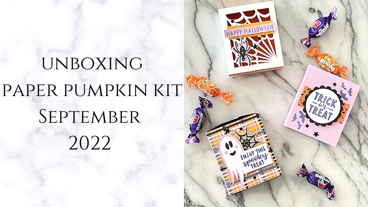 Paper Pumpkin September 2022 - Spooky Treats Unboxing - YouTube