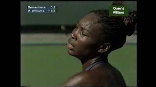 Venus Williams v. Elena Dementieva - Indian Wells 2001 QF Highlights