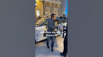 Mafia Boss tips €50 in Monaco 💸 #monaco #automobile #rich #luxury #mafia