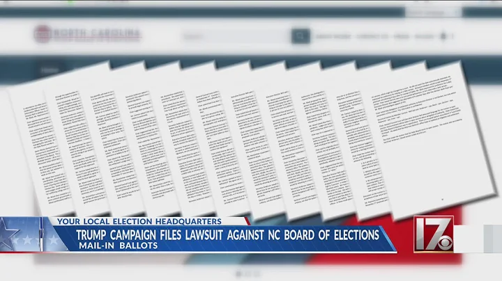 Trump campaign, NC GOP leaders file lawsuits against NC Board of Elections