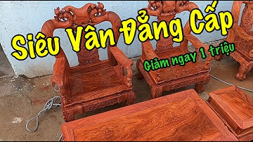 Bộ bàn ghế gỗ Hương Đá vân Lựa SIÊU VIP / Minh Quốc Đào cột 12 giá 41tr