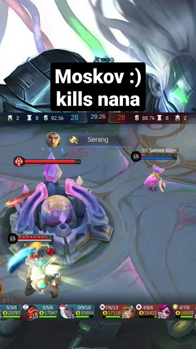 moskov :) kills Nana moment mobile legends, otaku gaming, moment ml