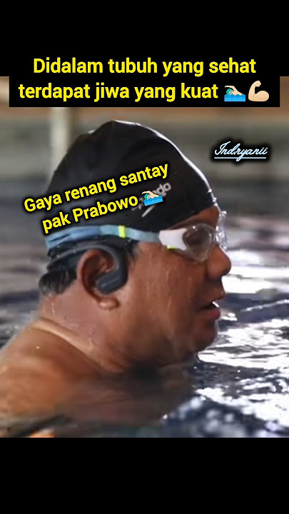 badan sehat bisa jaga rakyat #indonesia #prabowo #prabowosubianto #presidenprabowo #renang