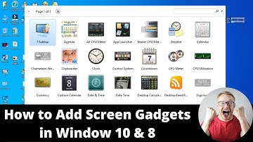 How To Enable Gadgets In Windows 10 #screengadgets