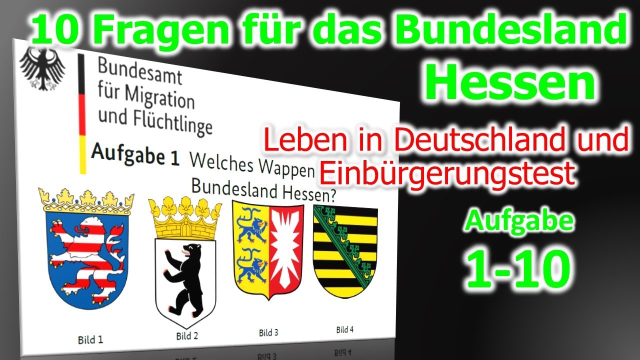 Leben in Deutschland und Einbürgerungstest_Hessen - YouTube