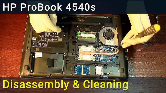 HP 6570B 6560B Disassembly and fan cleaning - YouTube